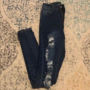 Fashion Nova dark denim jeans